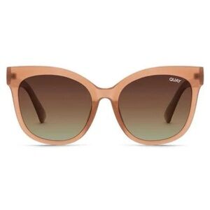 Quay It My Way milky blush cat eye sunglasses